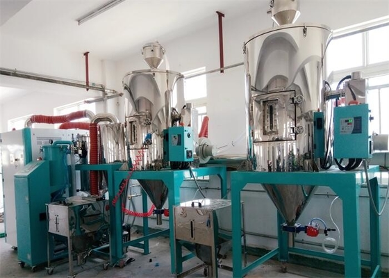 18KW ऑटो हीड्रोस्कोपिक प्लास्टिक हॉपर ड्रायर OHD-750-O SUS सरफेस के साथ