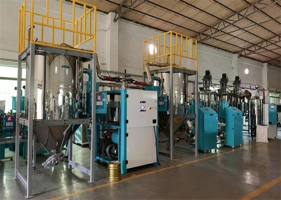 एलसीडी डिस्प्ले प्लास्टिक Dehumidifying ड्रायर 1000*1000*1700mm बिजली की आपूर्ति 220V 50Hz
