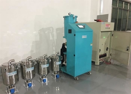 प्लास्टिक के सुचारू और तेज़ लोडिंग के लिए 15 किलोवाट की मोटर के साथ 200 मीटर दूरी की स्वचालित लोडिंग मशीन