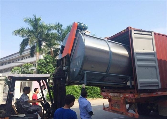 ग्रे कार्यक्षेत्र प्लास्टिक Granules मिक्सर मशीन स्टेनलेस स्टील OVM-2000