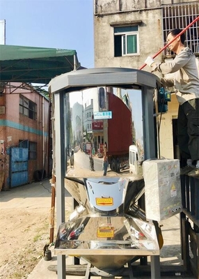 ग्रे कार्यक्षेत्र प्लास्टिक Granules मिक्सर मशीन स्टेनलेस स्टील OVM-2000